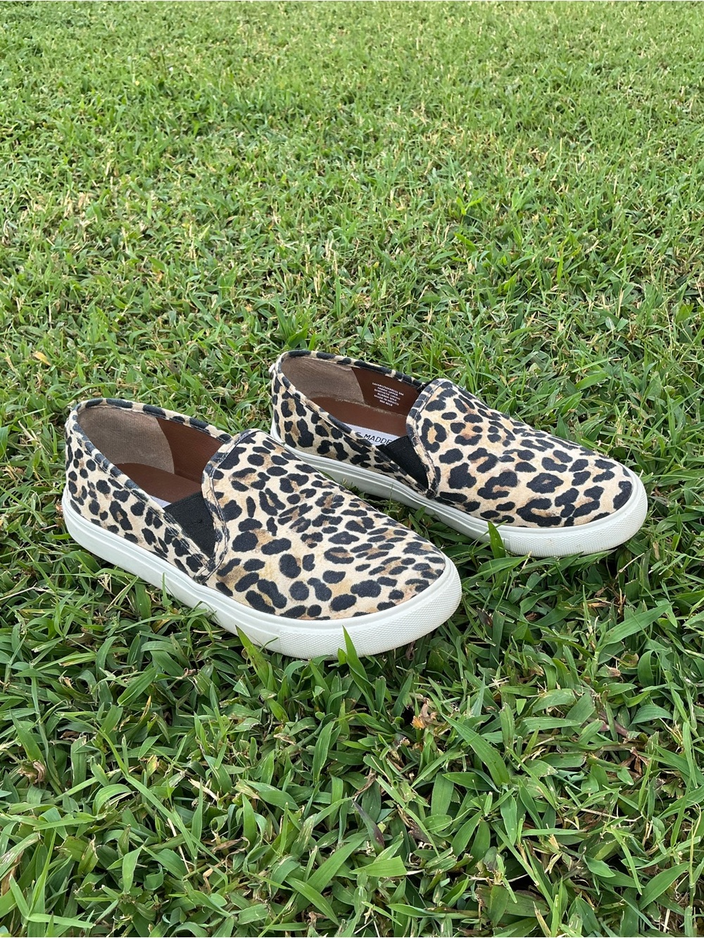 Steve Madden Leopard Print Slip-On Sneakers in Black, Tan, Cream